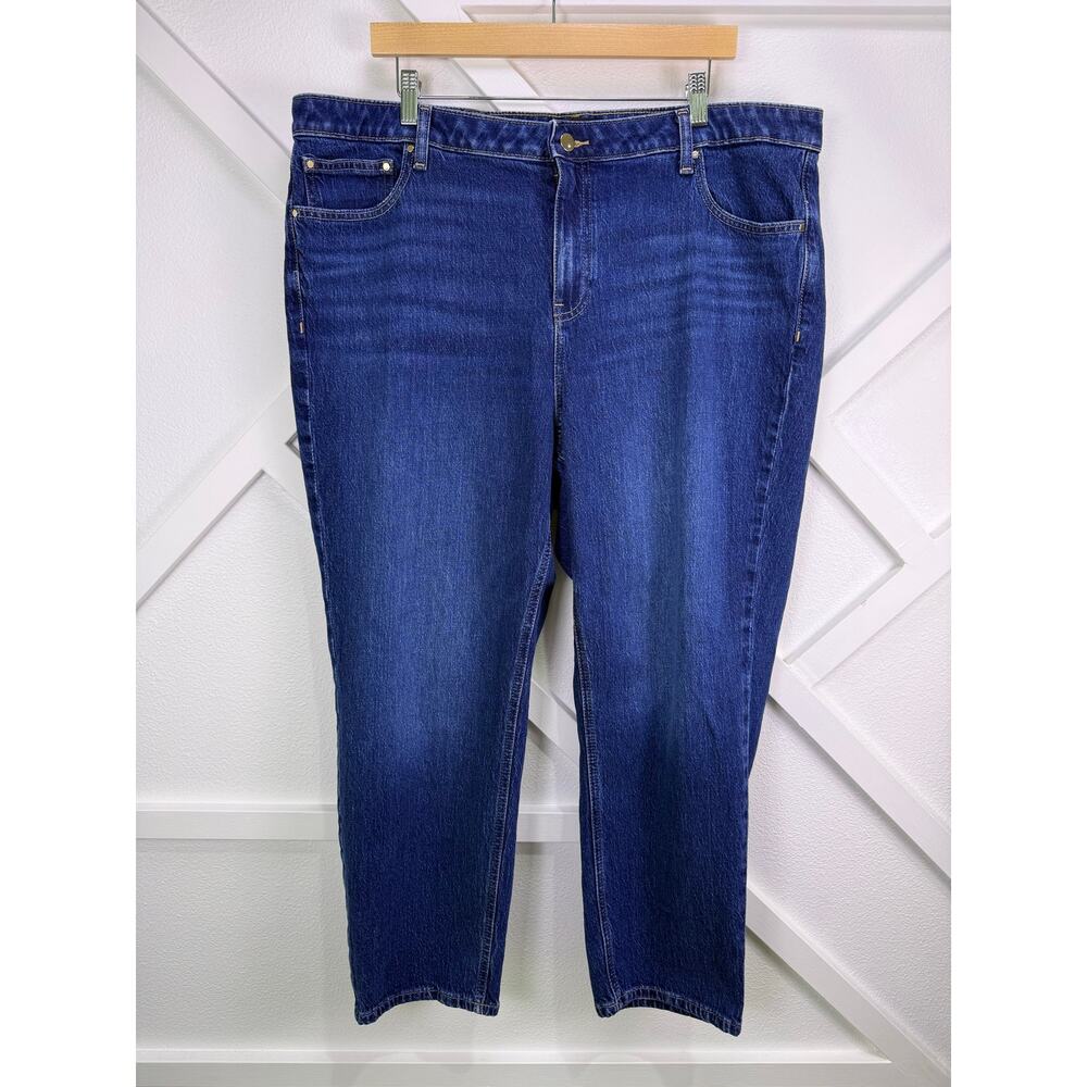 Talbots Slim Straight Ankle Jeans Bettina Wash Size 20W - Picture 2 of 12